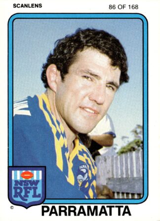 1981 Scanlens Common Card - Base 086 Michael Cronin Parramatta Eels