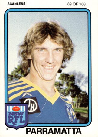 1981 Scanlens Common Card - Base 089 Brett Kenny Parramatta Eels