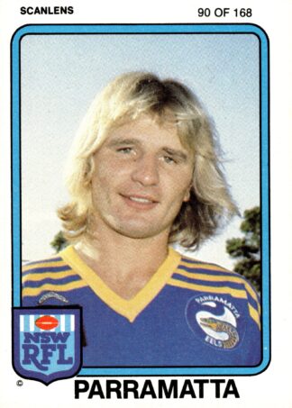 1981 Scanlens Common Card - Base 090 Peter Sterling Parramatta Eels