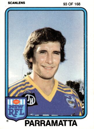 1981 Scanlens Common Card - Base 093 Tony Melrose Parramatta Eels
