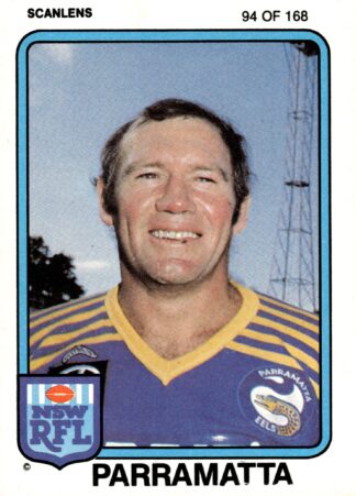 1981 Scanlens Common Card - Base 094 Bob O'Reilly Parramatta Eels