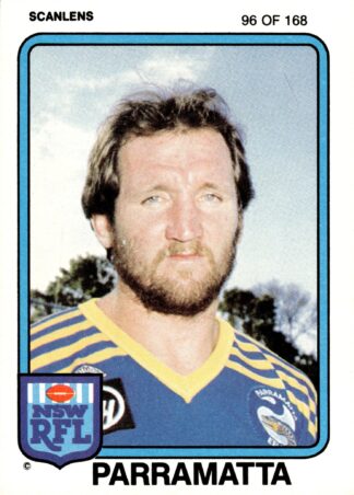 1981 Scanlens Common Card - Base 096 Ray Price Parramatta Eels