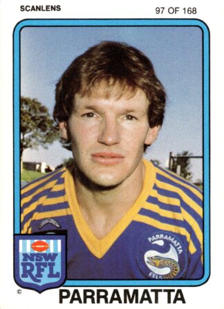 1981 Scanlens Common Card - Base 097 Peter Wynn Parramatta Eels