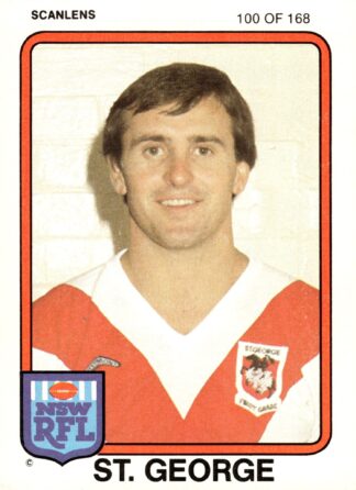 1981 Scanlens Common Card - Base 100 Graham Quinn St George Dragons