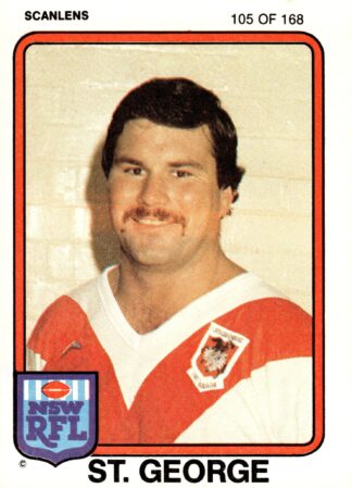1981 Scanlens Common Card - Base 105 Robert Stone St George Dragons