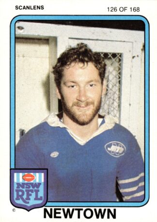 1981 Scanlens Common Card - Base 126 Jim Walters Newtown Jets