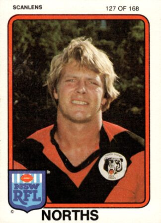 1981 Scanlens Common Card - Base 127 Steve Mayoh North Sydney Bears