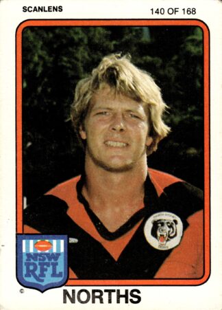 1981 Scanlens Common Card - Base 127 Error Steve Mayoh North Sydney Bears