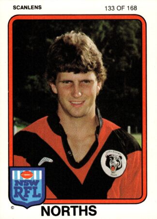 1981 Scanlens Common Card - Base 133 Max Wilkie North Sydney Bears