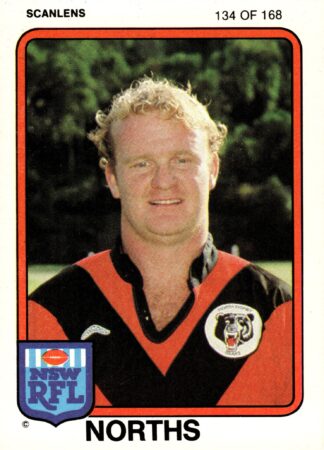 1981 Scanlens Common Card - Base 134 Stan Jurd North Sydney Bears