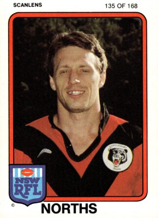 1981 Scanlens Common Card - Base 135 Mark Graham North Sydney Bears