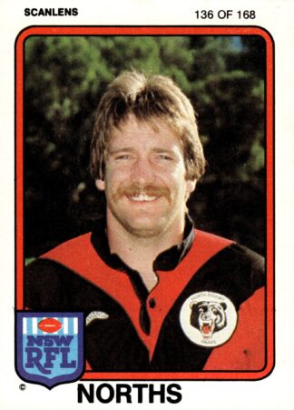 1981 Scanlens Common Card - Base 136 Alan Smith North Sydney Bears