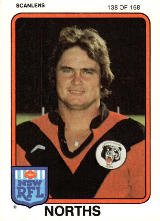 1981 Scanlens Common Card - Base 138 Tony Springall North Sydney Bears