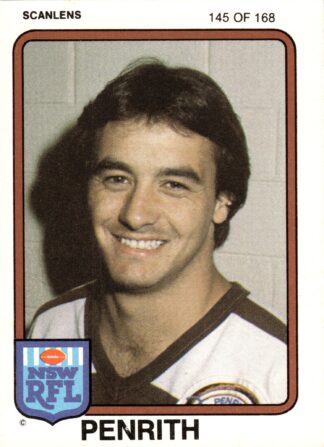 1981 Scanlens Common Card - Base 145 Marvin Hicks Penrith Panthers