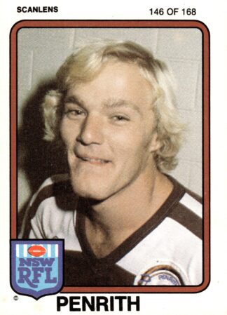 1981 Scanlens Common Card - Base 146 Lew Zivanovic Penrith Panthers