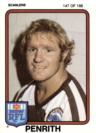 1981 Scanlens Common Card - Base 147 Ross Cale Penrith Panthers