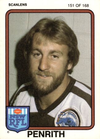 1981 Scanlens Common Card - Base 151 David Cartwright Penrith Panthers