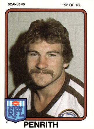 1981 Scanlens Common Card - Base 152 Paul Hunt Penrith Panthers