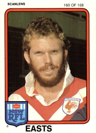 1981 Scanlens Common Card - Base 160 Noel Cleal Eastern Suburbs Roosters