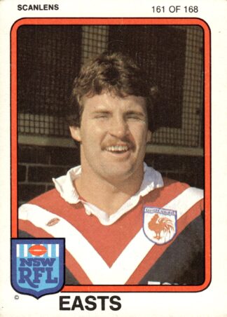 1981 Scanlens Common Card - Base 161 Kevin Hastings Eastern Suburbs Roosters