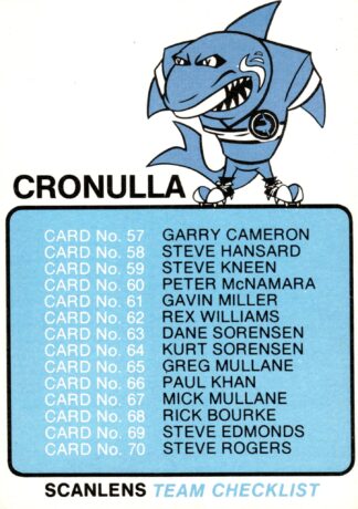 1981 Scanlens NSW Rugby League
