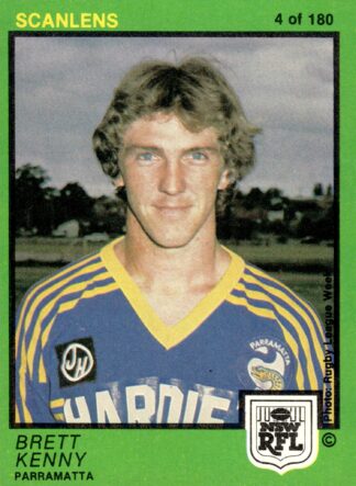 1982 Scanlens Common Card - Base 004 Brett Kenny Parramatta Eels