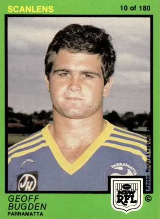 1982 Scanlens Common Card - Base 010 Geoff Bugden Parramatta Eels