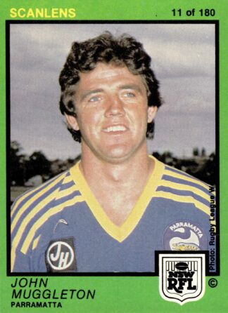 1982 Scanlens Common Card - Base 011 John Muggleton Parramatta Eels