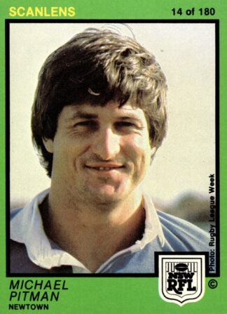 1982 Scanlens Common Card - Base 014 Michael Pitman Newtown Jets