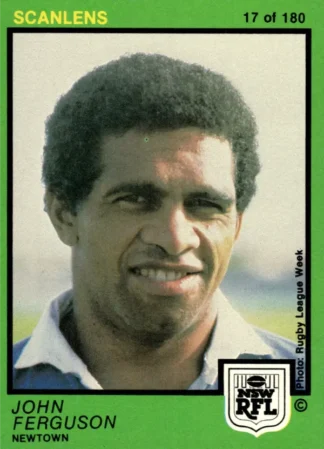 1982 Scanlens Common Card - Base 017 John Ferguson Newtown Jets