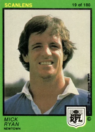 1982 Scanlens Common Card - Base 019 Mick Ryan Newtown Jets