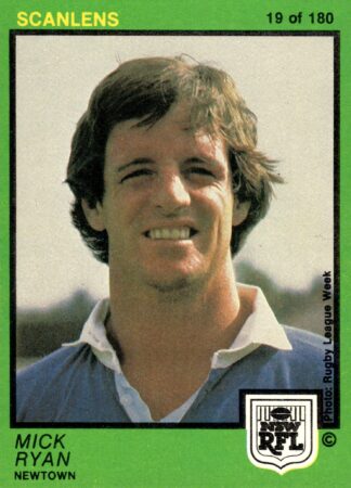 1982 Scanlens Common Card - Base 019 Mick Ryan Newtown Jets