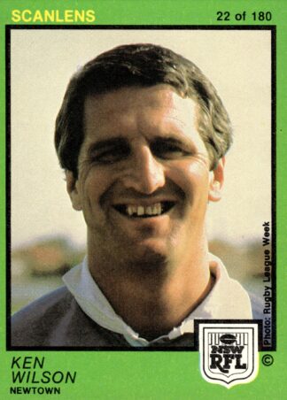 1982 Scanlens Common Card - Base 022 Ken Wilson Newtown Jets