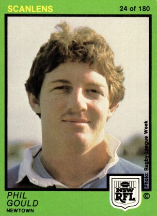 1982 Scanlens Common Card - Base 024 Phil Gould Newtown Jets