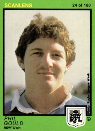 1982 Scanlens Common Card - Base 024 Phil Gould Newtown Jets