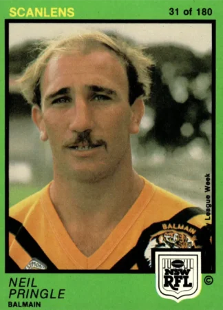 1982 Scanlens Common Card - Base 031 Neil Pringle Balmain Tigers