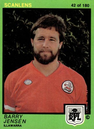 1982 Scanlens Common Card - Base 042 Barry Jensen Illawarra Steelers