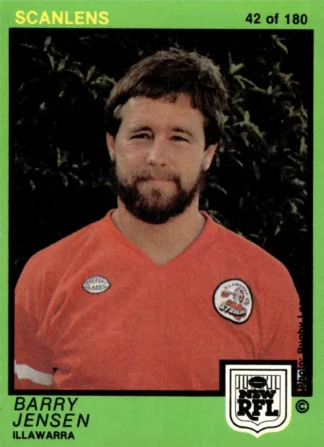 1982 Scanlens Common Card - Base 042 Barry Jensen Illawarra Steelers