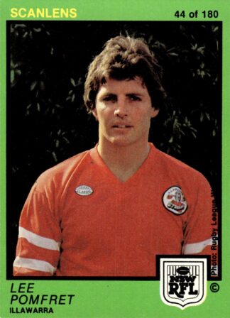 1982 Scanlens Common Card - Base 044 Lee Pomfret Illawarra Steelers
