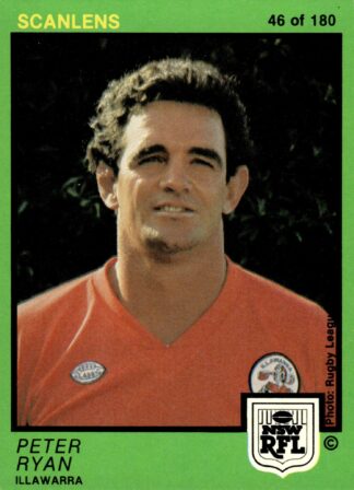 1982 Scanlens Common Card - Base 046 Peter Ryan Illawarra Steelers