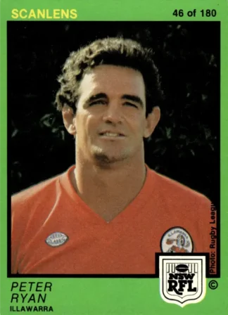 1982 Scanlens Common Card - Base 046 Peter Ryan Illawarra Steelers