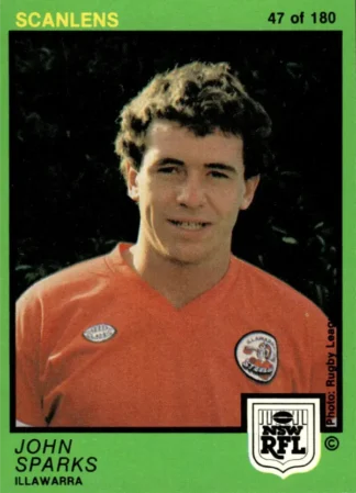 1982 Scanlens Common Card - Base 047 John Sparks Illawarra Steelers