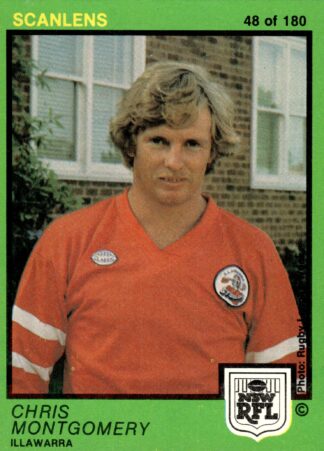 1982 Scanlens Common Card - Base 048 Chris Montgomery Illawarra Steelers