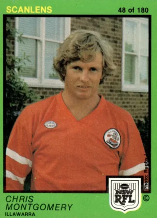 1982 Scanlens Common Card - Base 048 Chris Montgomery Illawarra Steelers