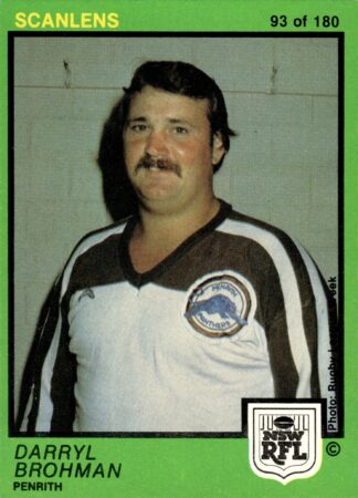 1982 Scanlens Common Card - Base 093 Darryl Brohman Penrith Panthers