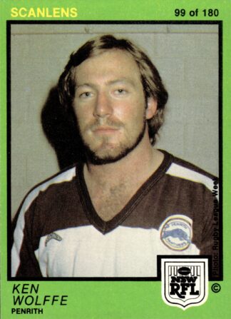 1982 Scanlens Common Card - Base 099 Ken Wolffe Penrith Panthers