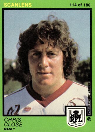 1982 Scanlens Common Card - Base 114 Chris Close Manly Sea Eagles