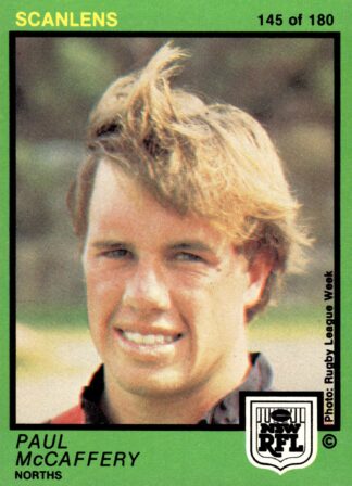1982 Scanlens Common Card - Base 145 Paul McCaffery North Sydney Bears