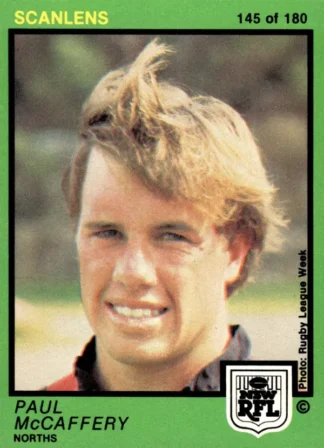 1982 Scanlens Common Card - Base 145 Paul McCaffery North Sydney Bears