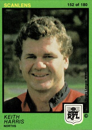 1982 Scanlens Common Card - Base 152 Keith Harris North Sydney Bears